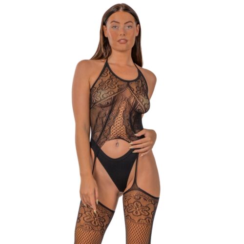 Bodystocking Lace by LJ avec design Halter Neck