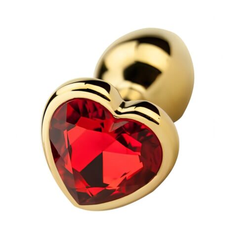 Plug Anal Precious Metals Coeur en Aluminium Dorado