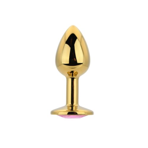 Butt Plug Toosh Small Stone avec base ornée Rosa