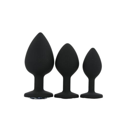 Set de 3 Plugs Anaux Toosh | Silicone avec base ornée