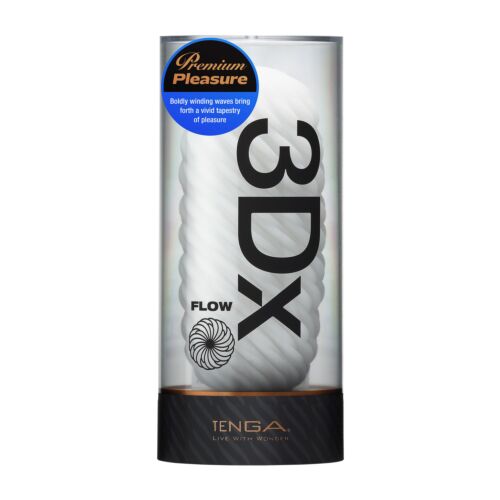 Masturbateur Tenga 3DX Flow - Design réversible pour stimulation intense