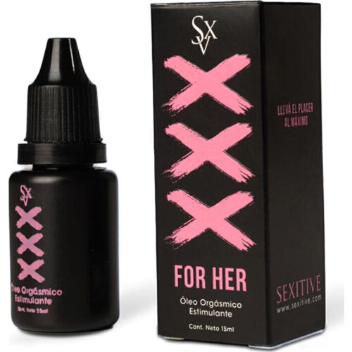 Huile intime SEXITIVE XXX For Her | Stimulation clitoridienne au gingembre