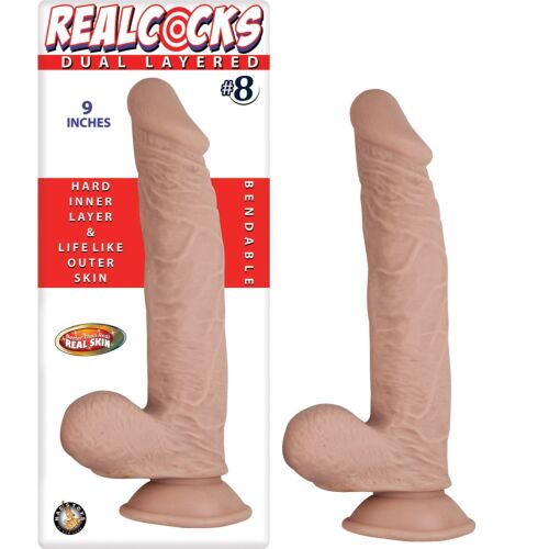Dildo Nasstoys 9 Inch Flexible avec Ventouse