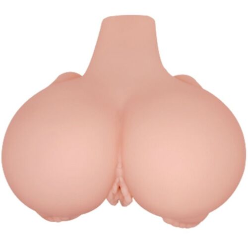 Trasero réaliste CRAZY BULL avec vibrations et canaux texturés