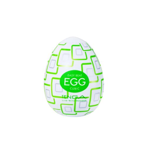 Masturbateur Tenga EGG Cubic avec textures en relief
