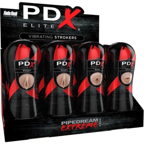 Masturbateur PDX ELITE - Set de 12 sensations vibrantes