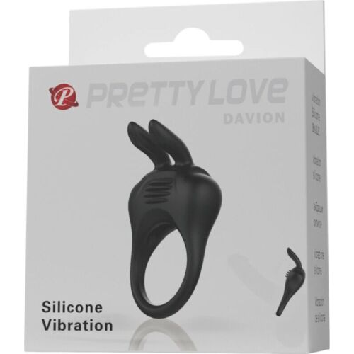 Anillo vibrador Pretty Love Davion | Pénis en lapin vibrant