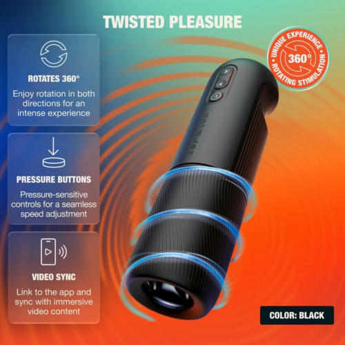 Masturbateur ARCWAVE ORBIT rotatif 360° noir avec application
