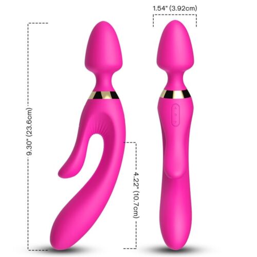Vibrateur ARMONY MASSAGER RABBIT FUCHSIA avec stimulation simultanée