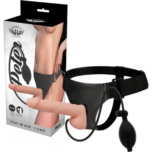 Vibrateur Succionneur Harness Attraction avec Pénis Gonflable
