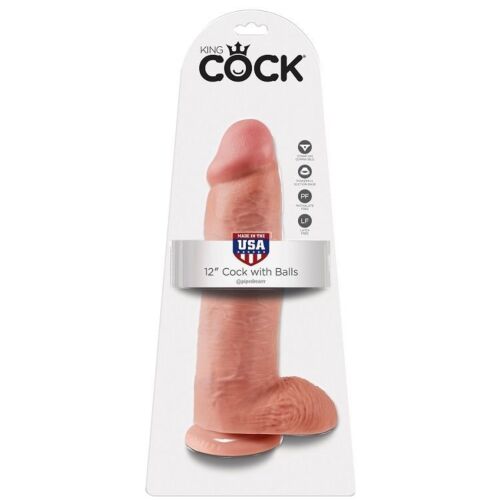 Dildo King Cock 12 avec testicules et détails réalistes