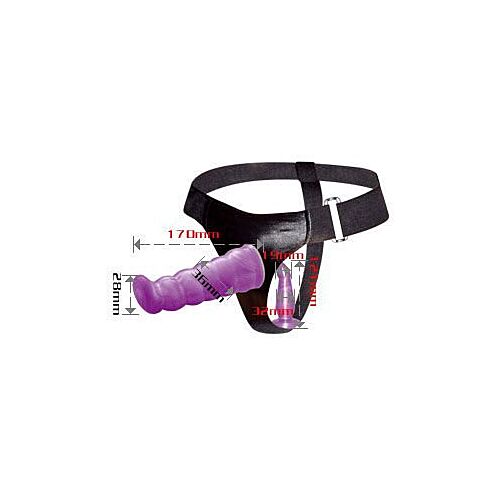 Harnais BAILE GPOINT 17 CM avec deux godes