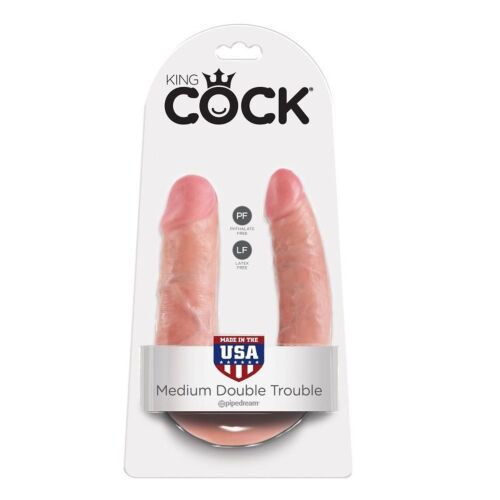Dildo KING COCK Double Pénétration 13.9 cm