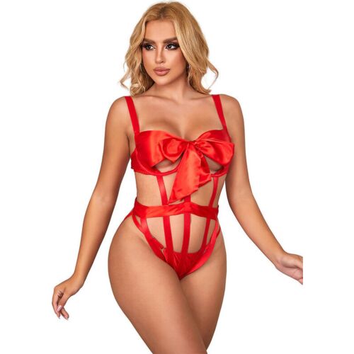 Body SUBBLIME sexy avec nœud rouge L/XL