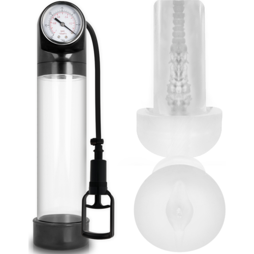 Bombe érectile Pump Addicted RX9 avec masturbateur