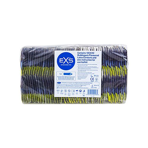 Préservatifs Exs Bubblegum 100's avec goût chicle