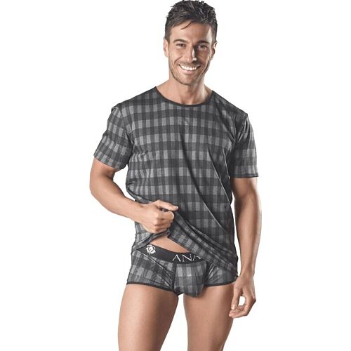 Camiseta ANAIS MEN AEGIS avec imprimé à carreaux