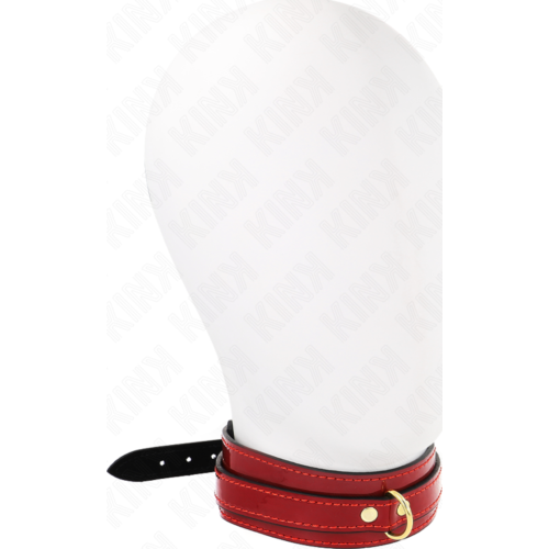 Collier ajustable KINK | Rouge vin avec détails dorés