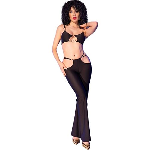Ensemble de lingerie sexy Chilirose CR 4851 avec détails dorés