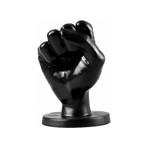 Buttplug All Black Fist Anal 14 cm - Forme de poing pour fisting