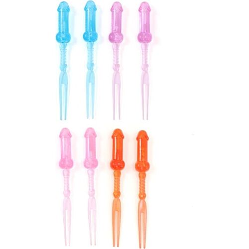 Brochettes de Pénis Diablo Picante - 8 pièces colorées