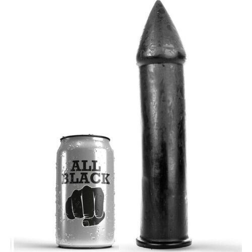 Dildo ALL BLACK 24 CM | Longueur et texture douces