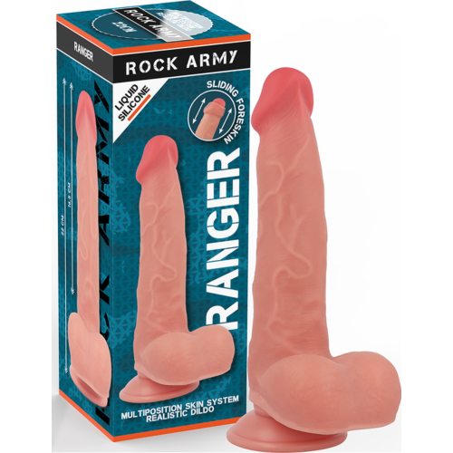 Dildo Rock Army Ranger 22 cm en silicone liquide