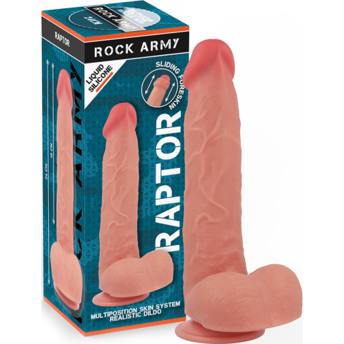 Dildo ROCK ARMY RAPTOR 24 cm en silicone liquide