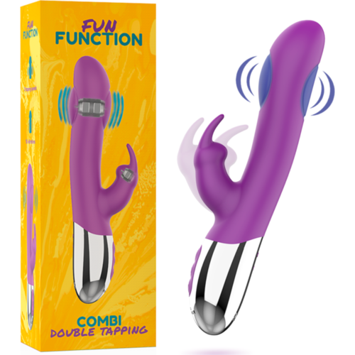 Vibrateur Rabbit FUN FUNCTION COMBI DOUBLE TAPPING - Double stimulation puissante
