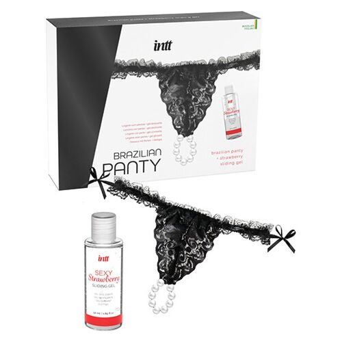 Kits Lubricants INTT RELEASES Panty Brésilienne avec Gel