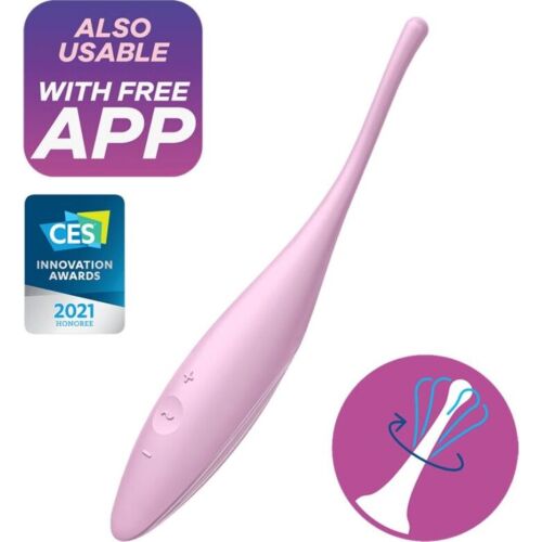 Vibromasseur Satisfyer Twirling Joy avec application