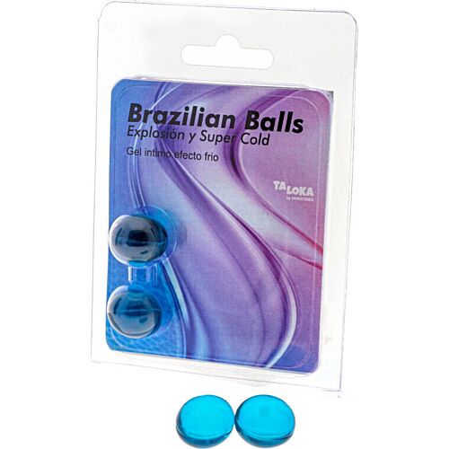 Gel excitant Taloka - 2 boules brésiliennes effet froid