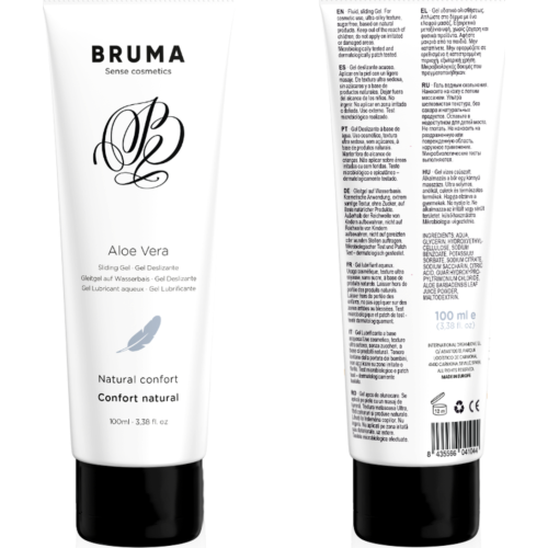 Gel Glissant BRUMA 100 ML à l'Aloe Vera pour Sensation Confort