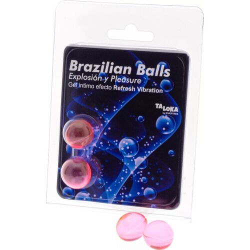Balles brésiliennes Taloka avec gel excitant effet vibration
