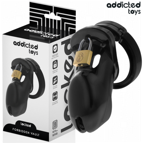 Cage de chasteté ADDICTED TOYS LOCKED 10 cm pour contrôle total