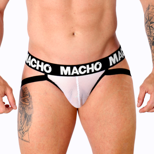 Jockstrap MACHO MX26X1 en tissu semitransparent