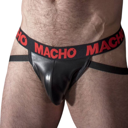 Jockstrap MACHO MX25RC - Simili cuir élastique