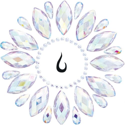 Bijou de Corps Adhesif Leg Avenue Fluer avec Strass