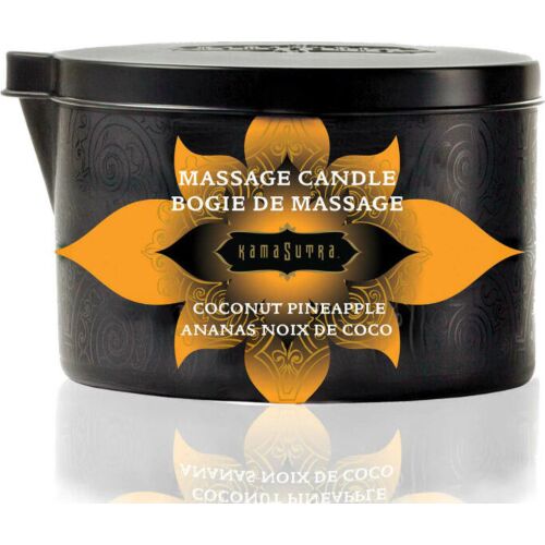 Bougie de Massage Kamasutra Coconut et Ananas 170g