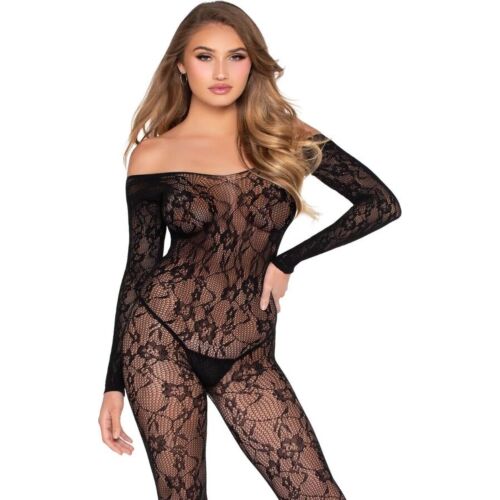 Bodystocking Leg Avenue 89366 en dentelle florale ajustée