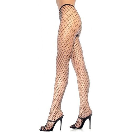 Culotte filet noir diamant LEG AVENUE - TAILLE UNIQUE AJUSTABLE