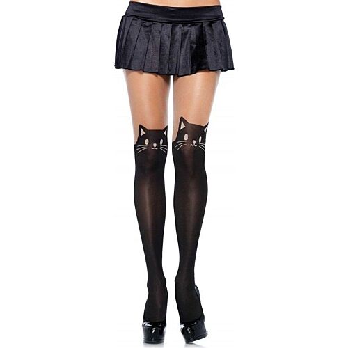 Collants opaques LEG AVENUE avec motif de chat