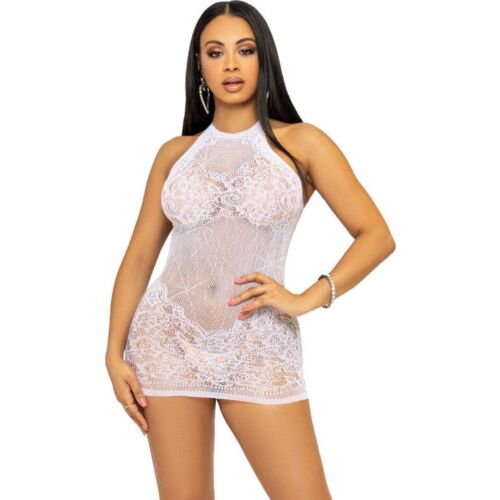 Mini robe sexy Leg Avenue en dentelle et résille