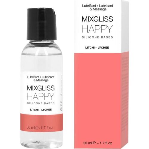 Lubrifiant Mixgliss Happy Litchi 50 ml | Sensation satinée