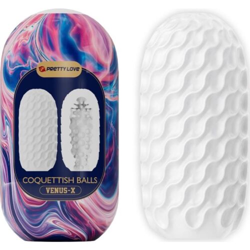 Masturbateur Pretty Love Coquettish Balls avec 3 tunnels