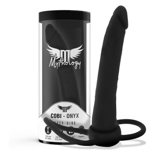 Dildo double Mythology Cobi Onyx avec anaux intégrés