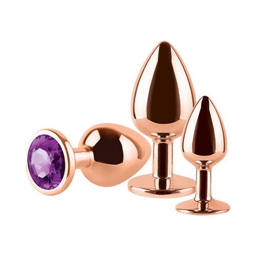 Plugs anaux S Pleasures Metal NOAH — pack 3