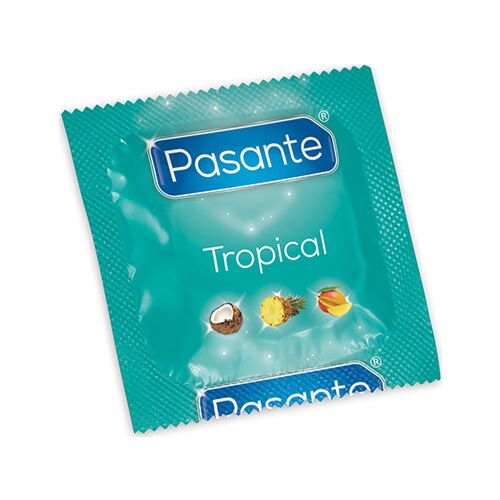 Préservatifs Pasante Tropical BULK 144 unités | Saveur tropicale