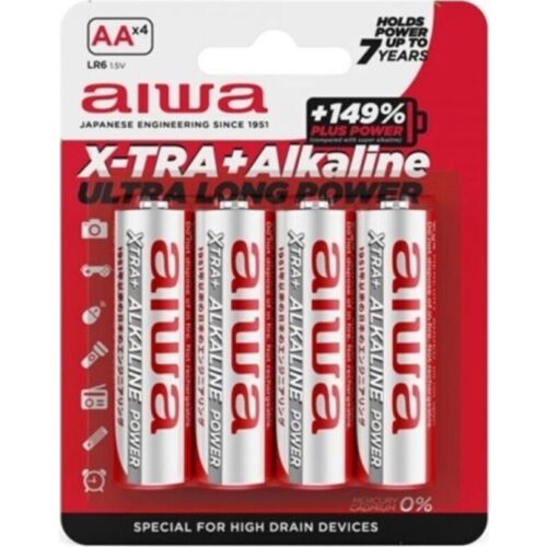 Piles Alcalines AIWA X-TRA AA LR6 - Haute capacité