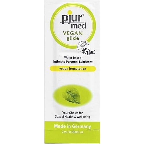 Lubrifiant à base d'eau PJUR MED VEGAN GLIDE 2 ml